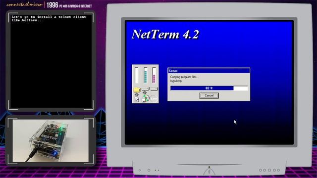 MiSTer FPGA-based PC ao486 with Windows 95 (Part 3): Telnet Setup and BBS Connection смотреть онлайн