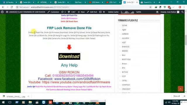 Smile Q9 Flash File (GX) MT6580 7.1 Frp & Hang Logo Fix Display Fix смотреть онлайн