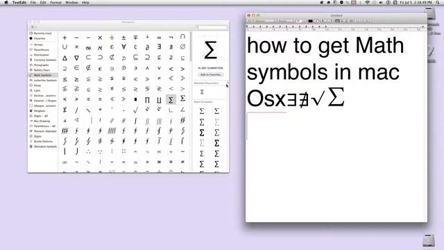 how to get Math symbols in mac смотреть онлайн