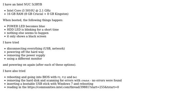 Intel NUC black screen when booting смотреть онлайн