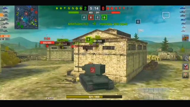 GIRLS UND PANZER | WOT Blitz KV-2 Pravda High School (MOD) смотреть онлайн