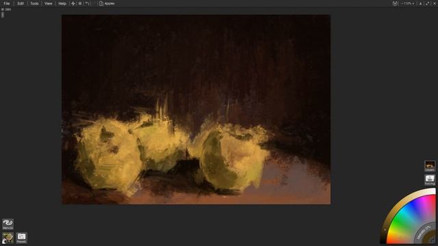 Yellow Apples digital painting process (Still Life Art time-lapse video) ArtRage 5 смотреть онлайн