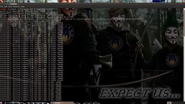 Honeyd Honeypot in Backtrack 5 R3 смотреть онлайн