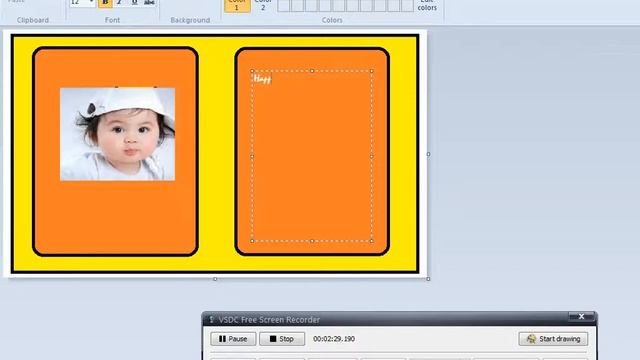 HOW TO CREATE GREETING CARD in MS - PAINT смотреть онлайн