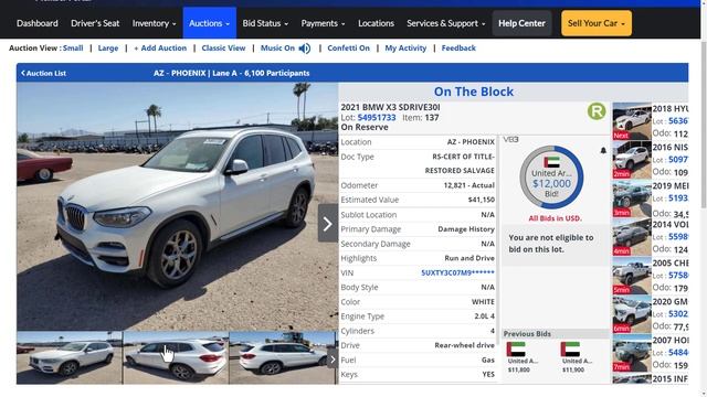 Copart Auto Auction +2017 DODGE CHARGER SRT HELLCAT смотреть онлайн