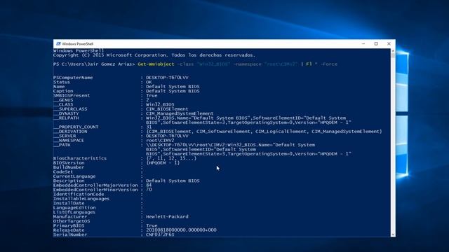 Ver información de la BIOS con Windows PowerShell смотреть онлайн