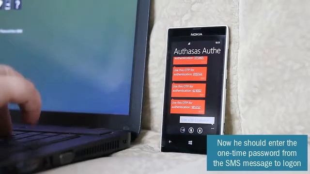 Authasas - Logon using SMS to Windows 8.1 смотреть онлайн