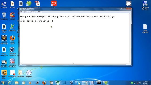 Turn your windows 7 laptop into wifi hotspot with Microsoft virtual wifi miniport adaptor смотреть онлайн