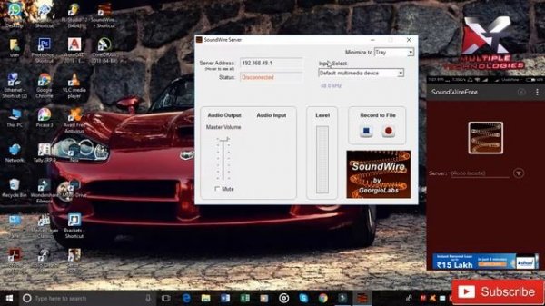 Soundwire | How to transmit sound wireless from your Computer/laptop to your smartphone