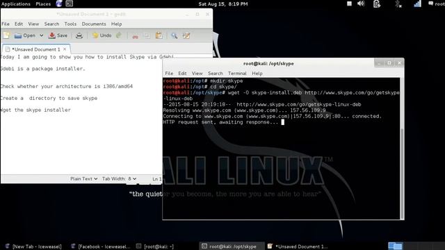 Skype Installation in Debian смотреть онлайн