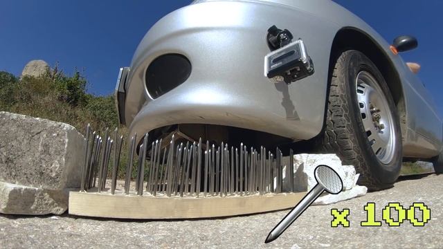 Crushing Crunchy & Soft Things By Car! EXPERIMENT: 200 BIG NAILS VS CAR - SATISFYING VIDEO 2020