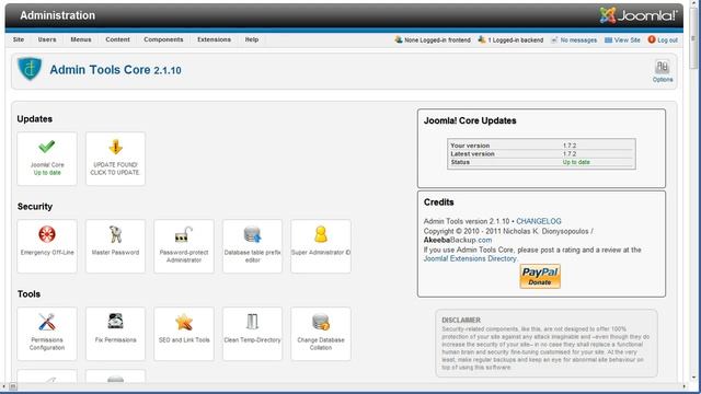 Joomla - How to Update Admin Tools (from the back-end) смотреть онлайн