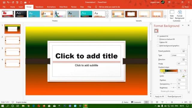 Lecture - 080 : PowerPoint 2019 : How to change slide background | set slide theme смотреть онлайн
