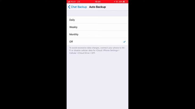 HOW TO DISABLE OR SET THE AUTO BACKUP FREQUENCY IN WHATSAPP IOS смотреть онлайн