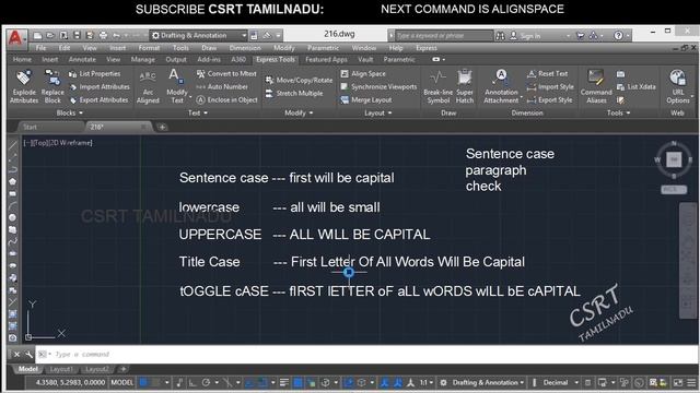 216 (EXPRESS TOOL)_TEXT_CHANGE TEXT CASE OPTION (TCASE), TCASE COMMAND ALL OPTION, tOGGLE cASE, etc смотреть онлайн
