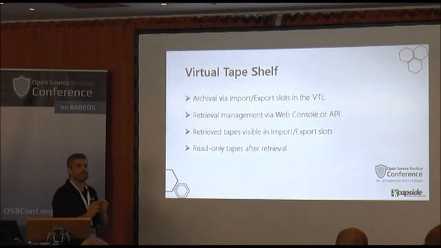 OSBConf 2015 | Using AWS Virtual Tape Library as Storage for Bacula Bareos by Alberto Gimenéz смотреть онлайн