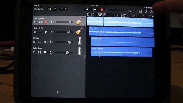Recording a 4 TRACK song in GarageBand iOS in 2017 (57 mins) смотреть онлайн