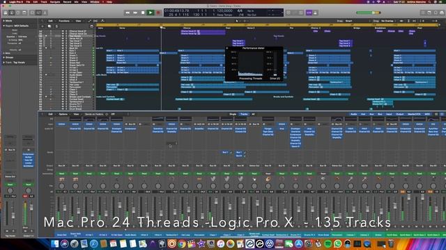 Mac Pro 24 Threads - Logic Pro X смотреть онлайн