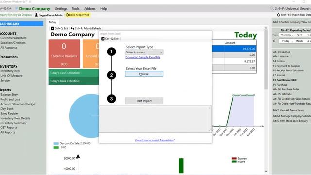 Importing Other Accounts in Book Keeper Windows | Cash In Hand | Loan | Assets | Liabilities | Bank смотреть онлайн