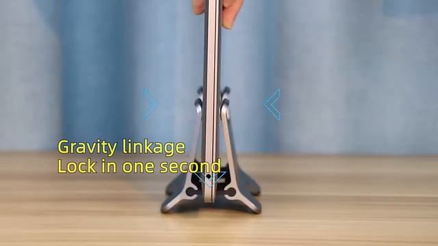 Hagibis Vertical Laptop Stand Desktop Gravity Holder Aluminum Notebook Dock Space Saving for MacBoo смотреть онлайн