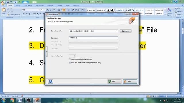 How to burn a CD/DVD in Windows 10 ,8,7 Using Windows Default CD/DVD Burning Process смотреть онлайн