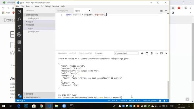 How to build First Node API with express? смотреть онлайн