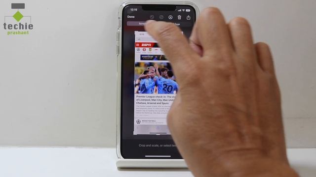 How to Take Full Web Page Screenshot in iPhone Safari | iOS 16 15 14 13 | Techie Prashant | HINDI смотреть онлайн