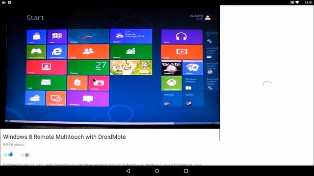 DroidMote - Multi Touch on TV from your Couch смотреть онлайн