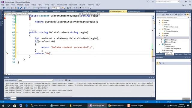 Layer Architecture part 7 in Asp.net using C# || How to delete data from database in c# смотреть онлайн