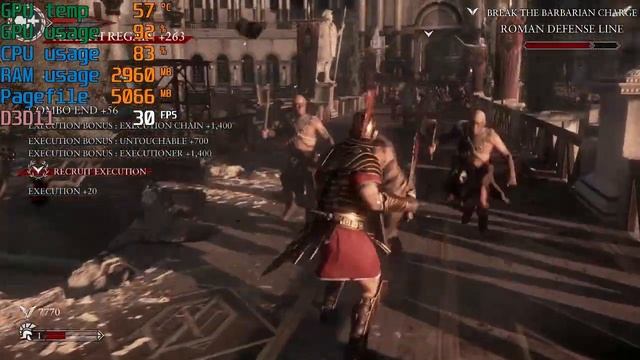 Ryse - Core 2 Quad Q9550 - GT 1030 - 720P Custom Settings Benchmark смотреть онлайн