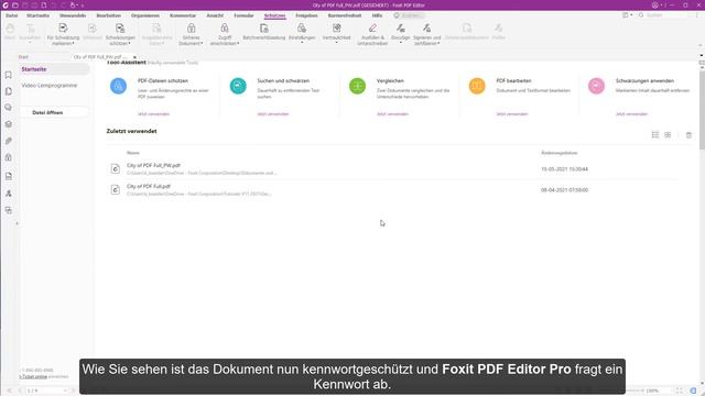 PDF mit Kennwort schützen – Tutorial Foxit PDF Editor Pro смотреть онлайн
