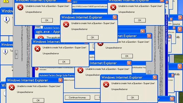 Windows XP Very Crazy Error смотреть онлайн