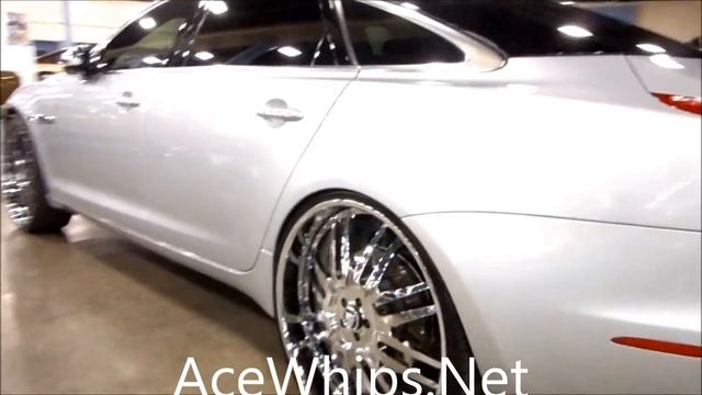 AceWhips.NET- Silver 2012 Jaguar XJL on 26" Forgiatos смотреть онлайн