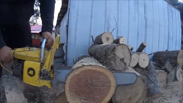 Ported McCulloch Chainsaws in Hard wood Ported pro mac 10-10 pro mac 700 Test cuts смотреть онлайн
