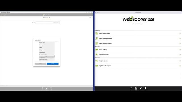 Webscorer race timing: Master / Helper timing mode смотреть онлайн