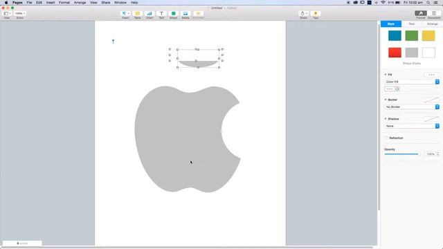 Creating the Apple logo in Pages! смотреть онлайн