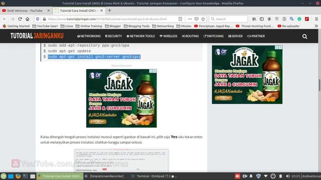 Tutorial Cara Install GNS3 di Linux Mint dan Ubuntu смотреть онлайн