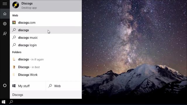 Discogs on Windows -- Start Menu & Taskbar смотреть онлайн