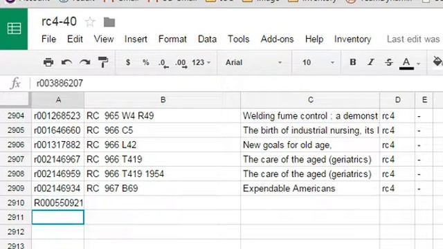 scanning library bar codes into Google Sheets смотреть онлайн