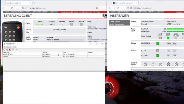 Barix Exstreamer - How to use Streaming Client Firmware - Monitoring Options смотреть онлайн