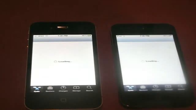 Apple iPod Touch 4G vs iPhone 4: Speedtest смотреть онлайн