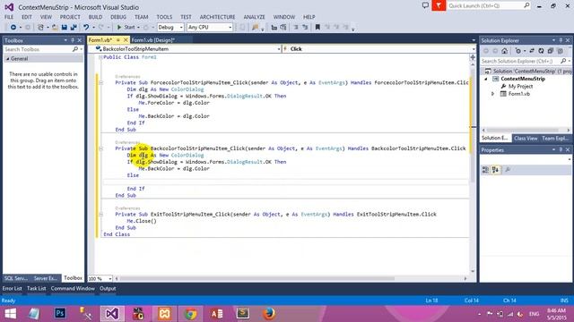 how to use ContextMenuStrip in VB NET смотреть онлайн
