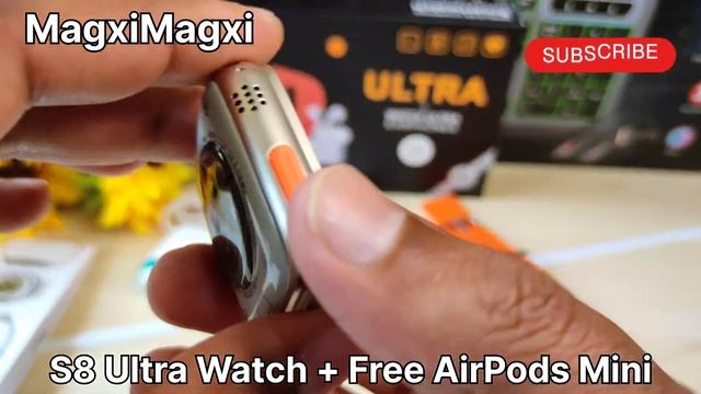 Model: S8 Ultra + Free AirPods Mini | Wireless Charging | Unboxing Review смотреть онлайн