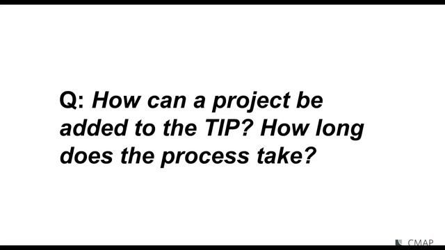 What does it mean to be in the CMAP TIP? смотреть онлайн
