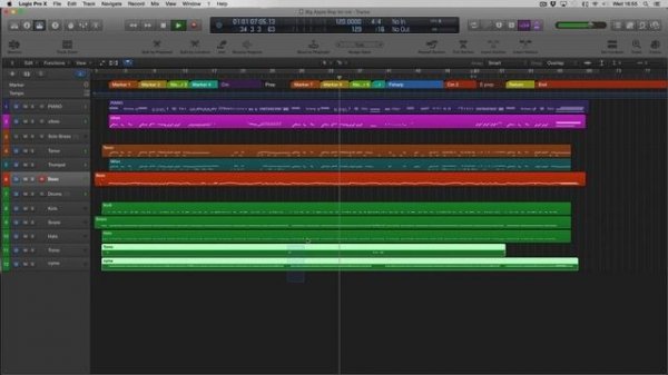 Midi Jazz using Session Horns Pro and Vienna Instruments in Logic X