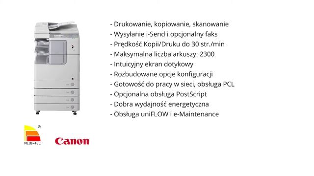 Canon imageRUNNER 2530i (drukarka/kopiarka Canon iR2530i) смотреть онлайн