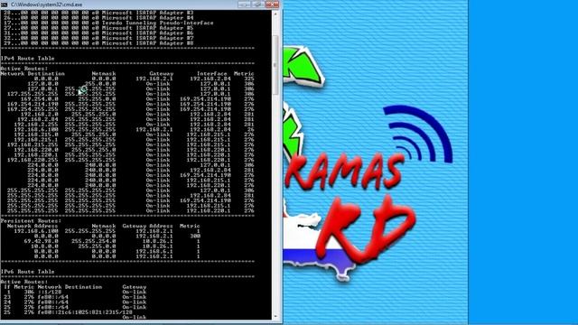 Como visualizar tabla enrutamiento en windows [Guia] - Route Print смотреть онлайн