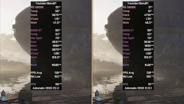 AMD RADEON ADRENALIN DRIVER | 22.1.1 vs 21.12.1 смотреть онлайн