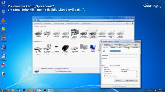 Zebra GC420t tlačiareň etikiet - Nainštalovanie ovládacieho programu смотреть онлайн