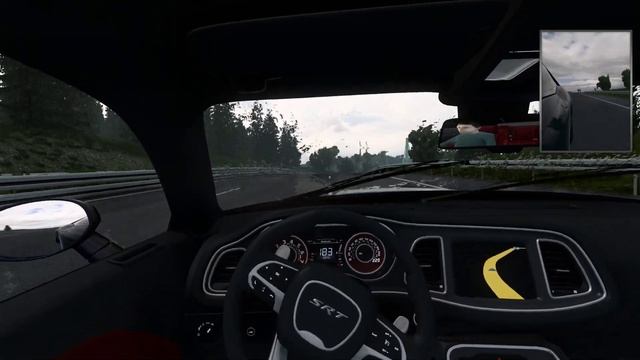 Euro Truck Simulator 2 Dodge Hellcat (mod) Speed Test on Autobahn смотреть онлайн
